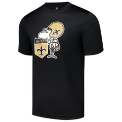 New Orleans Saints Stadium Retro T-Shirt Black - NFL