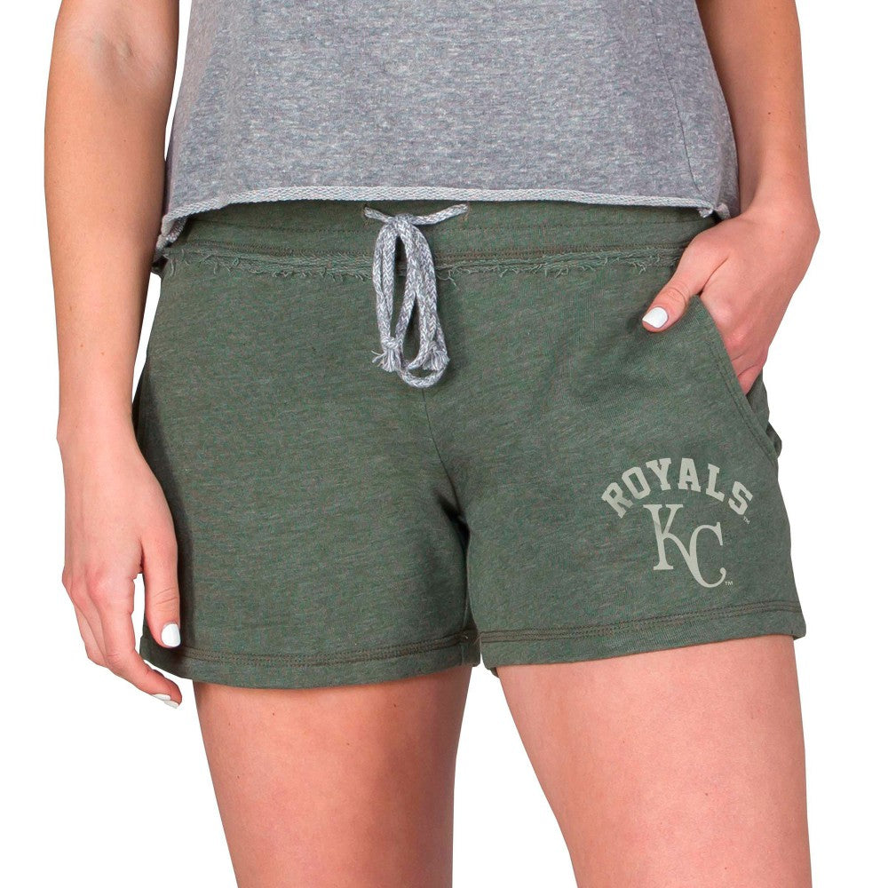 Kansas City Royals Concepts Sport Women's Mainstream French Terry Tri-Blend Shorts Lifestyle