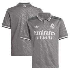 Adidas Real Madrid Originals Youth 2024/25 Third Replica Jerseys - Charcoal