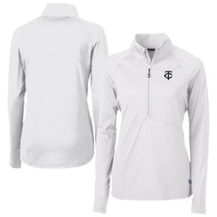 Minnesota Twins Cutter & Buck Women's Adapt Eco Knit Stretch Recycled Half-Zip DryTec Top On Sale