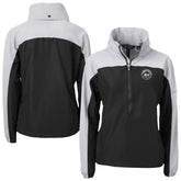 New York Mets Cutter & Buck Women's Charter Eco Recycled Half-Zip Anorak Jacket discount