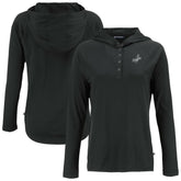 Los Angeles Dodgers Cutter & Buck Women's Coastline Epic Comfort Eco Recycled Raglan Long Sleeve Hoodie T-Shirt Clearance