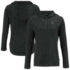 Boston Red Sox Cutter & Buck Women's Coastline Epic Comfort Eco Recycled Raglan Long Sleeve Hoodie T-Shirt Sale