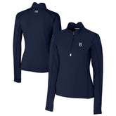 Detroit Tigers Cutter & Buck Women's Traverse Stretch Quarter-Zip Pullover Top for sale