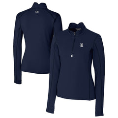 Detroit Tigers Cutter & Buck Women's Traverse Stretch Quarter-Zip Pullover Top for sale