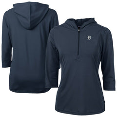 Detroit Tigers Cutter & Buck Women's Virtue Eco Pique Half-Zip 3/4 Sleeve Pullover Hoodie Near Me