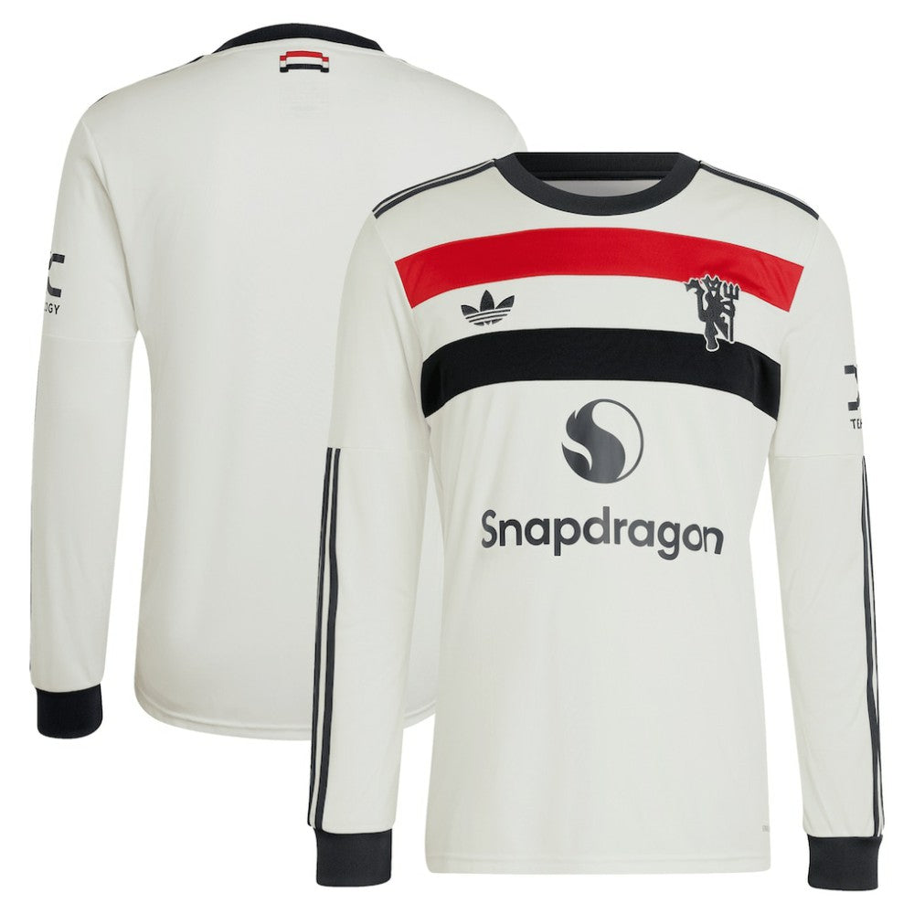 Adidas Manchester United Originals 2024/25 Third Replica Long Sleeve Jerseys - Cream