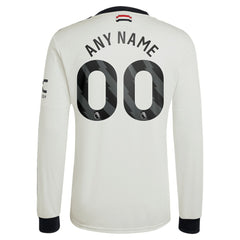 Adidas Manchester United Originals 2024/25 Third Custom Replica Long Sleeve Jerseys - Cream