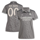 Adidas Real Madrid Originals Women's 2024/25 Third Replica Custom Jerseys - Charcoal