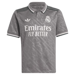 Adidas Real Madrid Originals Youth 2024/25 Third Replica Custom Jerseys - Charcoal