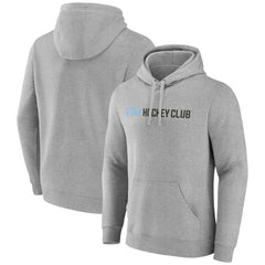 Utah Mammoth - Fanatics Wordmark Logo Fleece Pullover Hoodie Heather Gray