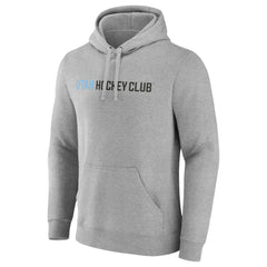 Utah Mammoth - Fanatics Wordmark Logo Fleece Pullover Hoodie Heather Gray