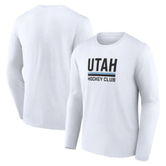 Utah Mammoth - Fanatics Secondary Logo Long Sleeve T-Shirt White