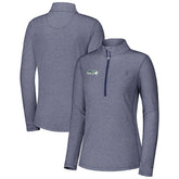 Seattle Seahawks Women's Sport Playa Vista IslandZone Quarter-Zip Jacket Navy - Tommy Bahama