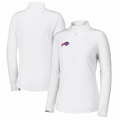 Buffalo Bills Women's Sport Playa Vista IslandZone Quarter-Zip Jacket White - Tommy Bahama
