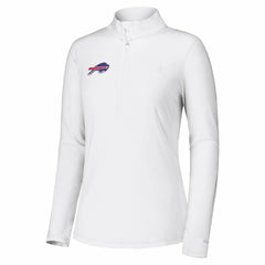 Buffalo Bills Women's Sport Playa Vista IslandZone Quarter-Zip Jacket White - Tommy Bahama