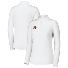 Kansas City Chiefs Women's Sport Playa Vista IslandZone Quarter-Zip Jacket White - Tommy Bahama