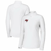 Tampa Bay Buccaneers Women's Sport Playa Vista IslandZone Quarter-Zip Jacket White - Tommy Bahama