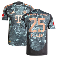 Adidas Thomas Müller Bayern Munich 2024/25 Away Player Jerseys - Black