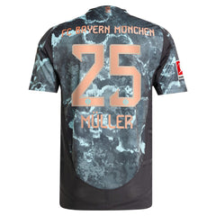 Adidas Thomas Müller Bayern Munich 2024/25 Away Player Jerseys - Black