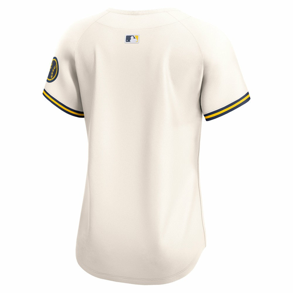 Milwaukee Brewers Nike Women's Home Limited Jersey - Cream | MLB Jerseys