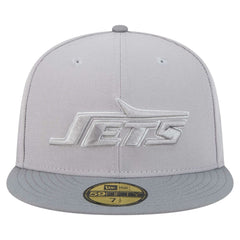 New York Jets New Era Iron Cloud 59FIFTY Fitted Hat Gray/Graphite - NFL