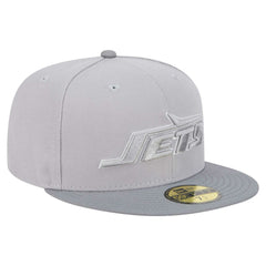 New York Jets New Era Iron Cloud 59FIFTY Fitted Hat Gray/Graphite - NFL