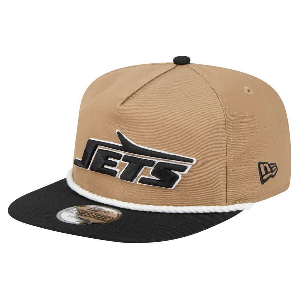 New York Jets New Era Desert Golfer Snapback Hat Khaki/Black - NFL