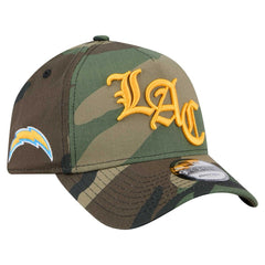 Los Angeles Chargers New Era Mystic Camo A-Frame 9FORTY Adjustable Hat Camo - NFL