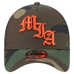 Miami Dolphins New Era Mystic Camo A-Frame 9FORTY Adjustable Hat Camo - NFL