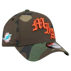 Miami Dolphins New Era Mystic Camo A-Frame 9FORTY Adjustable Hat Camo - NFL