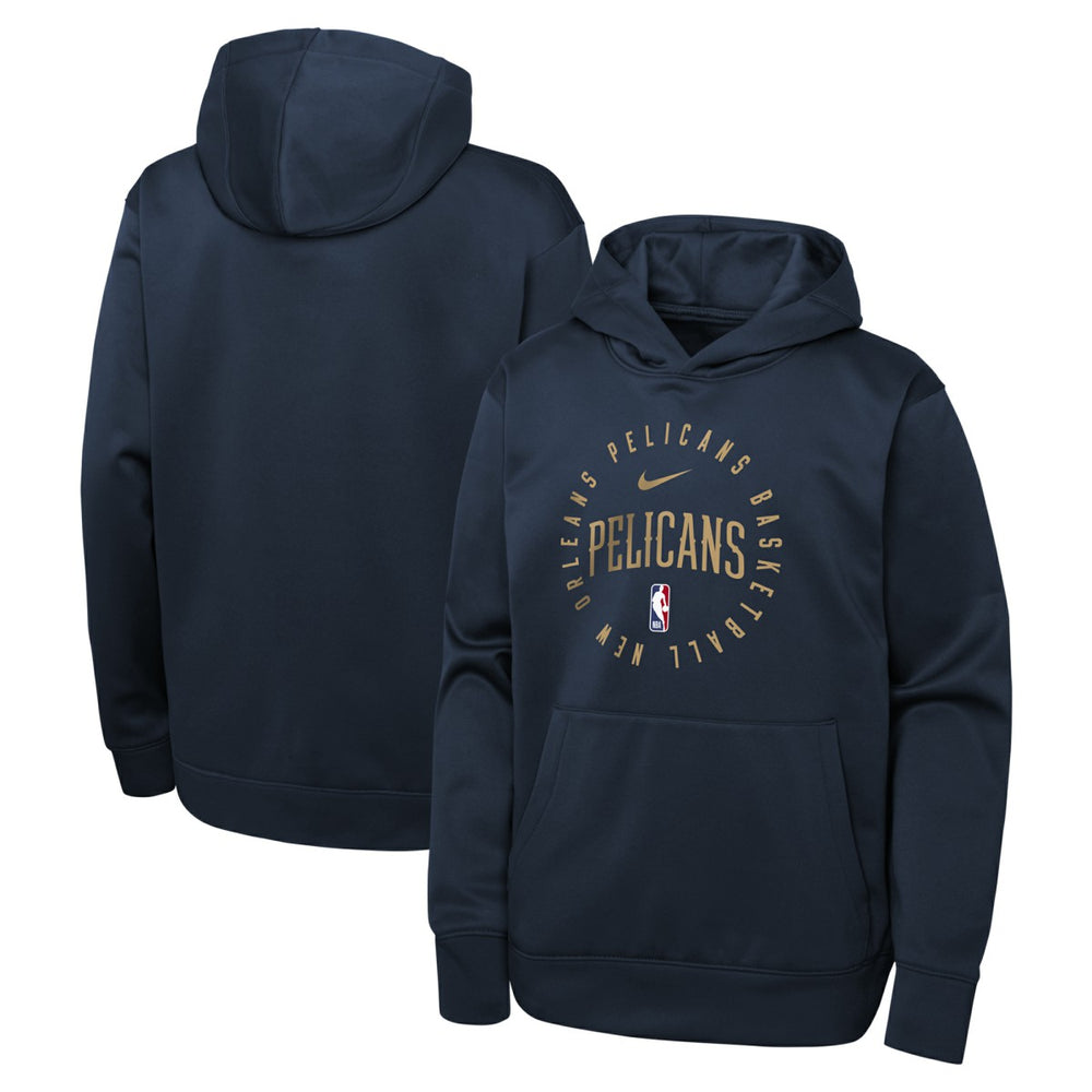 Nike - New Orleans Pelicans Youth Performance Practice Spotlight Pullover Hoodie - Navy