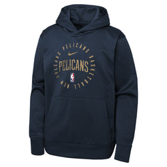 Nike - New Orleans Pelicans Youth Performance Practice Spotlight Pullover Hoodie - Navy