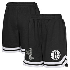 NBA - Brooklyn Nets Youth Teardrop Fleece Shorts - Black
