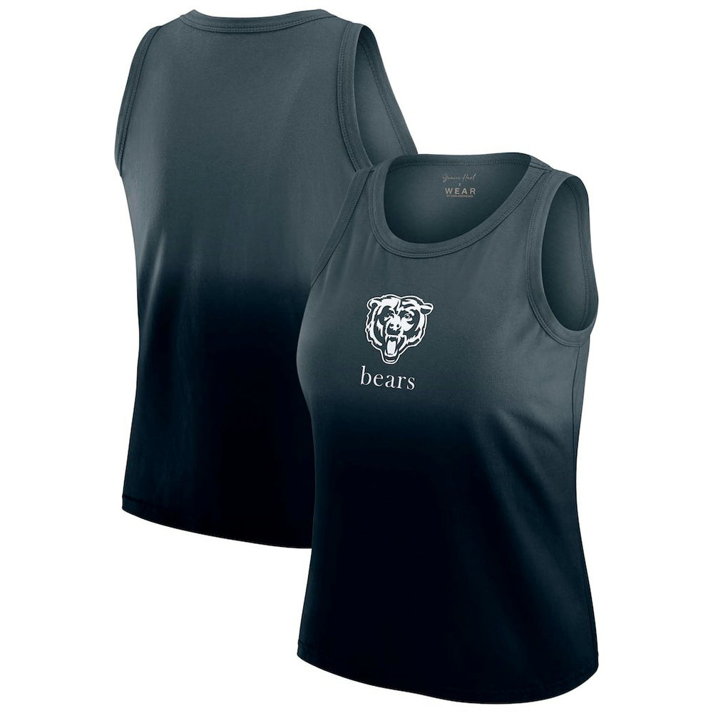 Chicago Bears WEAR by Erin Andrews x Gracie Hunt Women's Ombre Tank Top Navy - NFL
