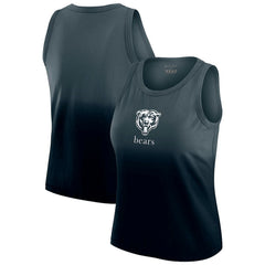 Chicago Bears WEAR by Erin Andrews x Gracie Hunt Women's Ombre Tank Top Navy - NFL