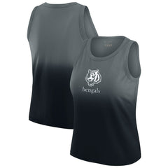 Cincinnati Bengals WEAR by Erin Andrews x Gracie Hunt Women's Ombre Tank Top Black - NFL