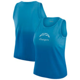 Los Angeles Chargers WEAR by Erin Andrews x Gracie Hunt Women's Ombre Tank Top Blue - NFL