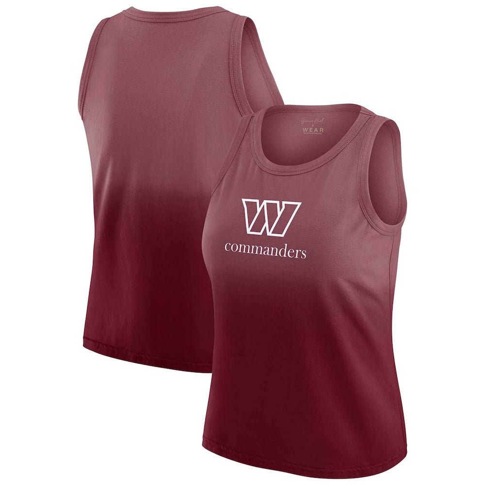 Washington Commanders WEAR by Erin Andrews x Gracie Hunt Women's Ombre Tank Top Burgundy - NFL