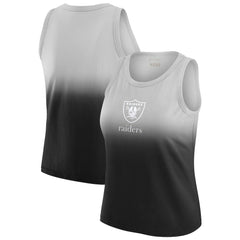Las Vegas Raiders WEAR by Erin Andrews x Gracie Hunt Women's Ombre Tank Top Black - NFL