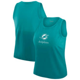 Miami Dolphins WEAR by Erin Andrews x Gracie Hunt Women's Ombre Tank Top Aqua - NFL