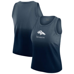 Denver Broncos WEAR by Erin Andrews x Gracie Hunt Women's Ombre Tank Top Navy - NFL
