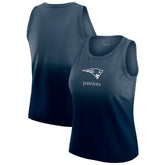 New England Patriots WEAR by Erin Andrews x Gracie Hunt Women's Ombre Tank Top Navy - NFL