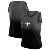 New Orleans Saints WEAR by Erin Andrews x Gracie Hunt Women's Ombre Tank Top Black - NFL