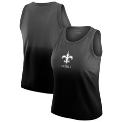 New Orleans Saints WEAR by Erin Andrews x Gracie Hunt Women's Ombre Tank Top Black - NFL