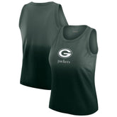 Green Bay Packers WEAR by Erin Andrews x Gracie Hunt Women's Ombre Tank Top Green - NFL