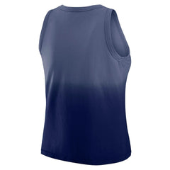 New York Giants WEAR by Erin Andrews x Gracie Hunt Women's Ombre Tank Top Navy - NFL
