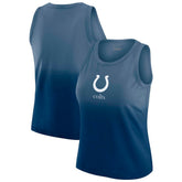 Indianapolis Colts WEAR by Erin Andrews x Gracie Hunt Women's Ombre Tank Top Heather Navy - NFL