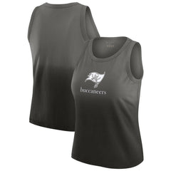 Tampa Bay Buccaneers WEAR by Erin Andrews x Gracie Hunt Women's Ombre Tank Top Pewter - NFL