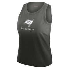Tampa Bay Buccaneers WEAR by Erin Andrews x Gracie Hunt Women's Ombre Tank Top Pewter - NFL